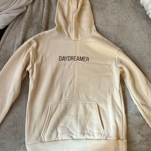 LW letter print pullover hoodie